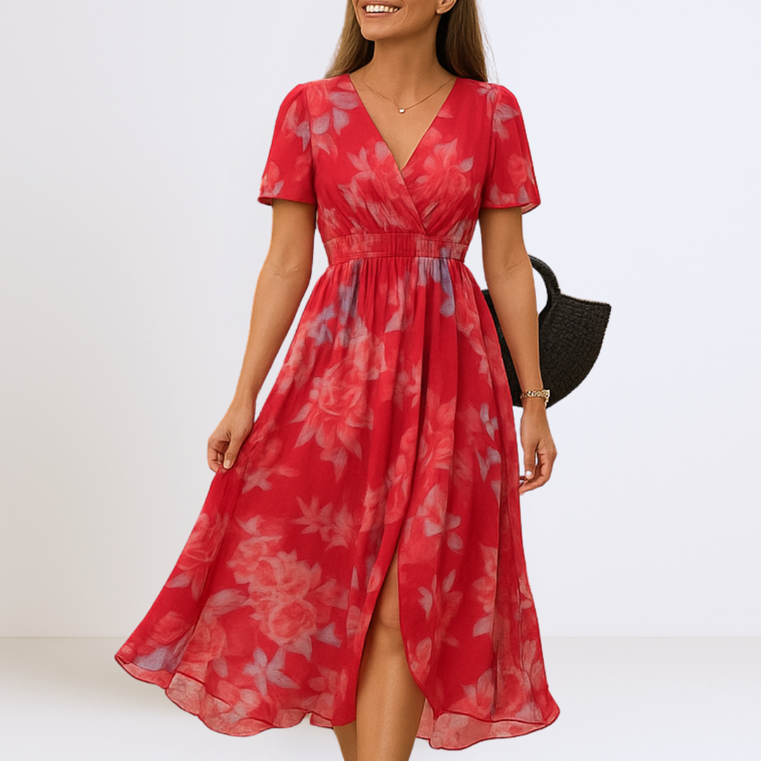 Bianca - Robe Maxi Élégante avec Décolleté en V