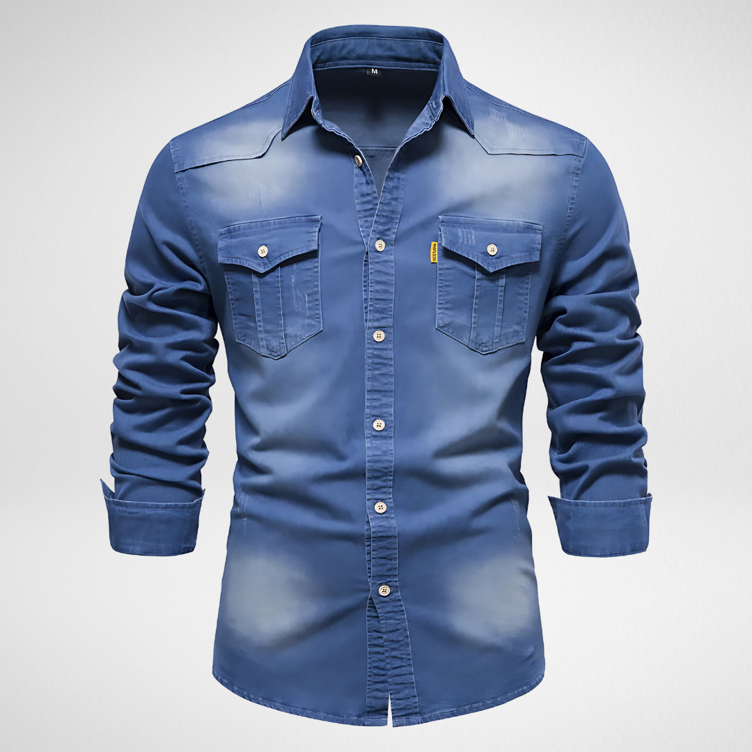 Avantea - Chemise Denim Élégante