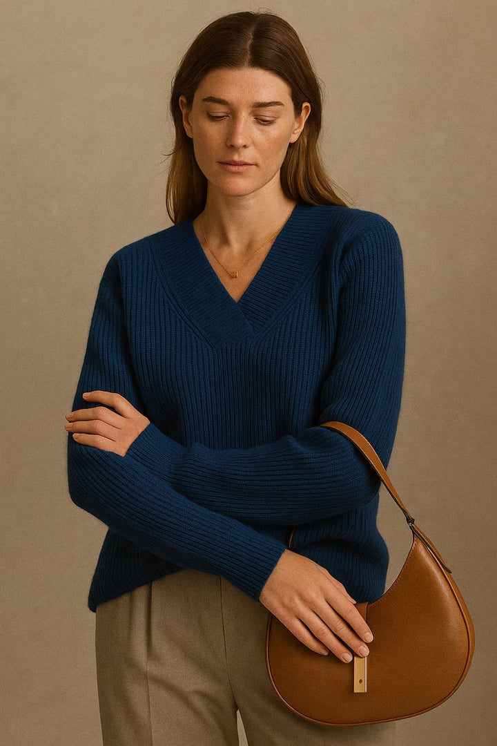 Éliane - Pull en Cachemire Émeraude