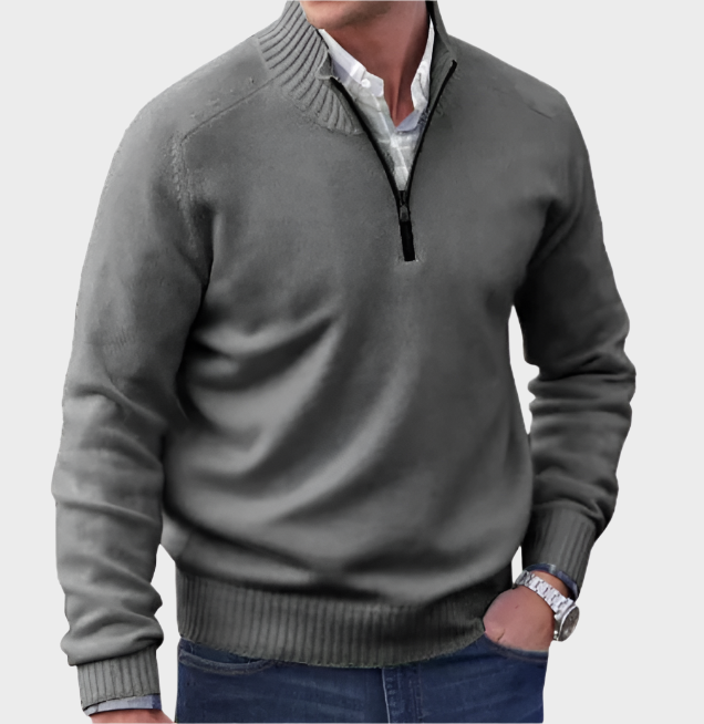 Malik - Pull Élégant Avec Zip