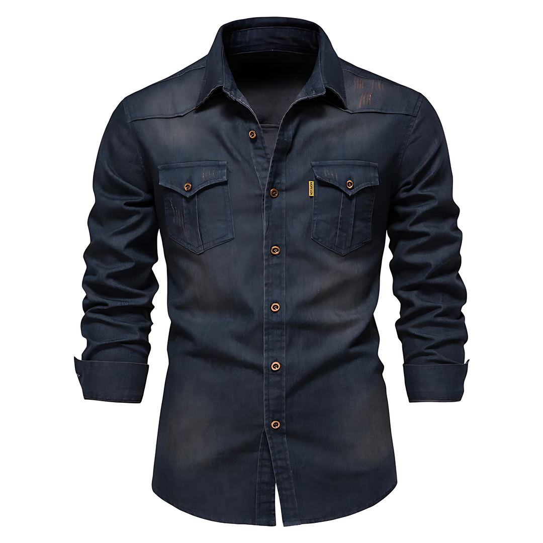 Avantea - Chemise Denim Élégante